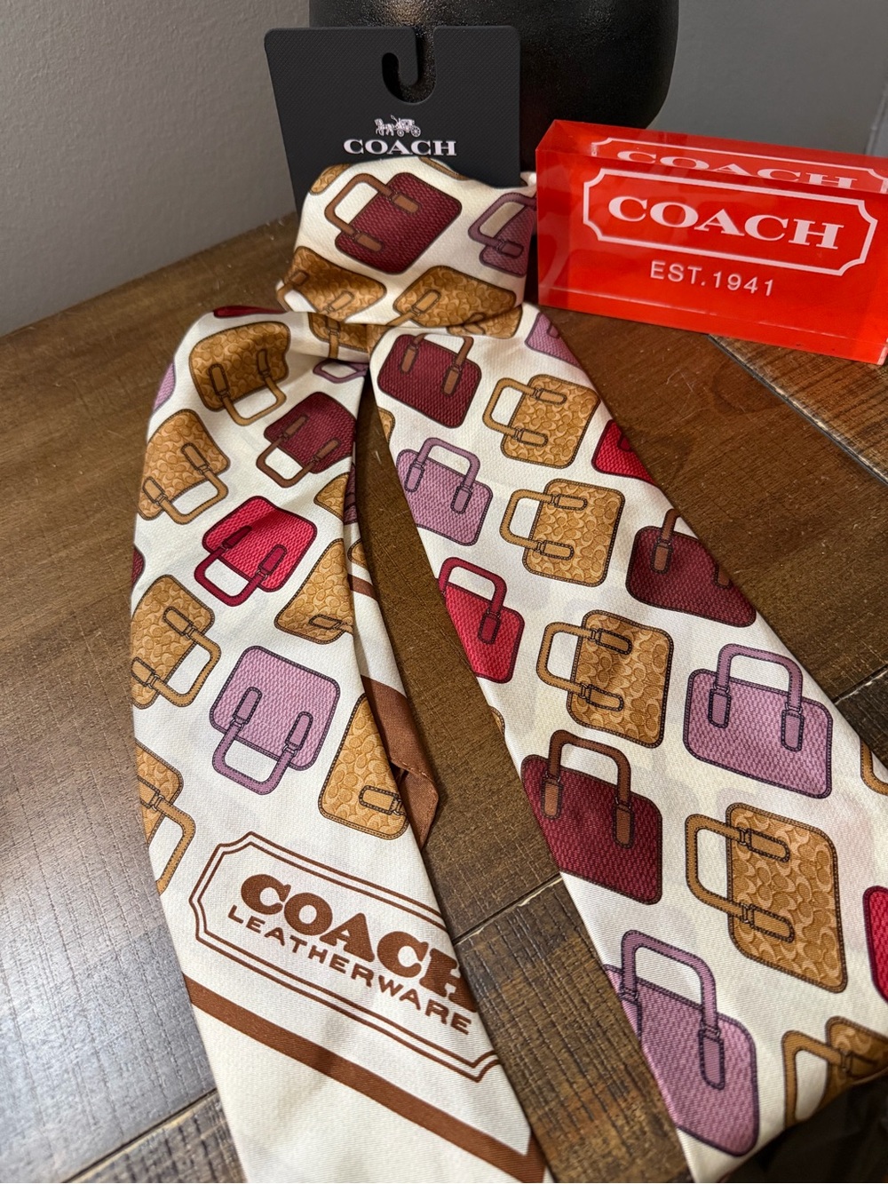 Coach Silk Scarf (NWT)